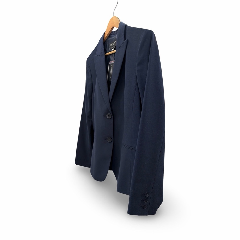 Jones New York Navy Blue Platinum Collection Stretch Midnight Sky Women's Blazer - Picture 2 of 11